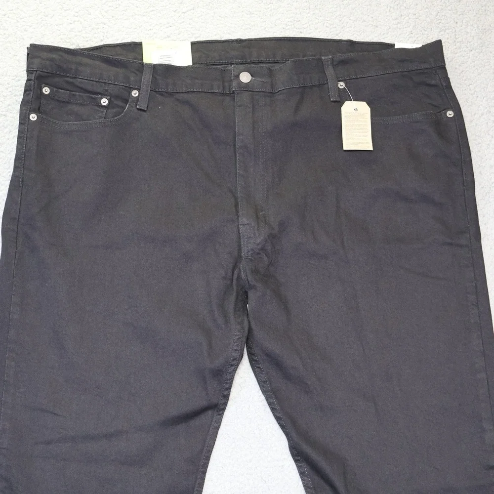 Levis 502 Taper Mens 48x30 Black Flex Stretch Denim Big‎ & Tall Jeans 59684-0000